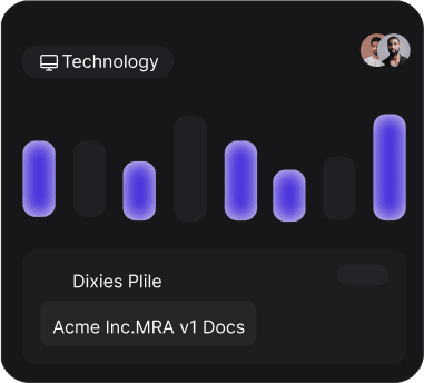 Dataops outcomes dashboard with reliability metric bar chart and a technology overlay